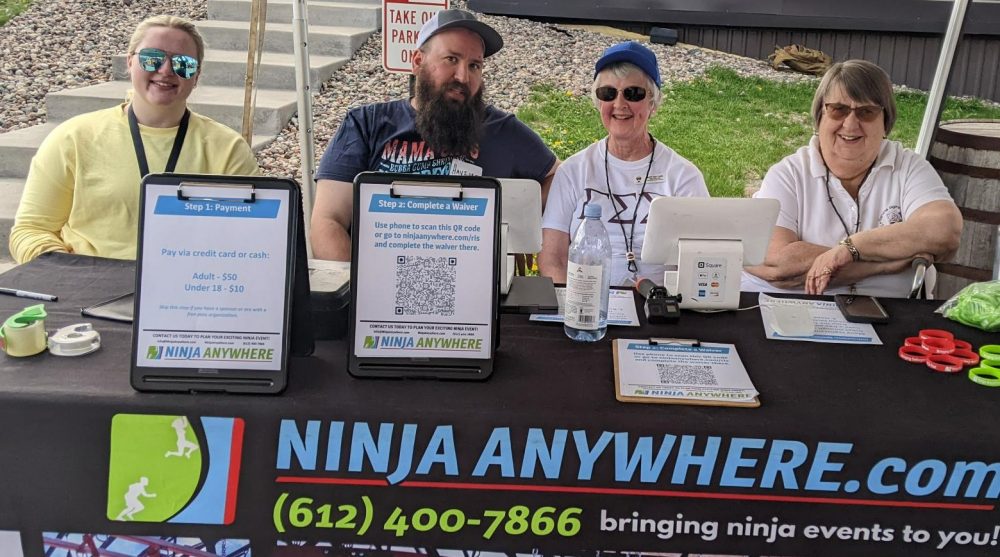 Ninja Anywhere - check in crew